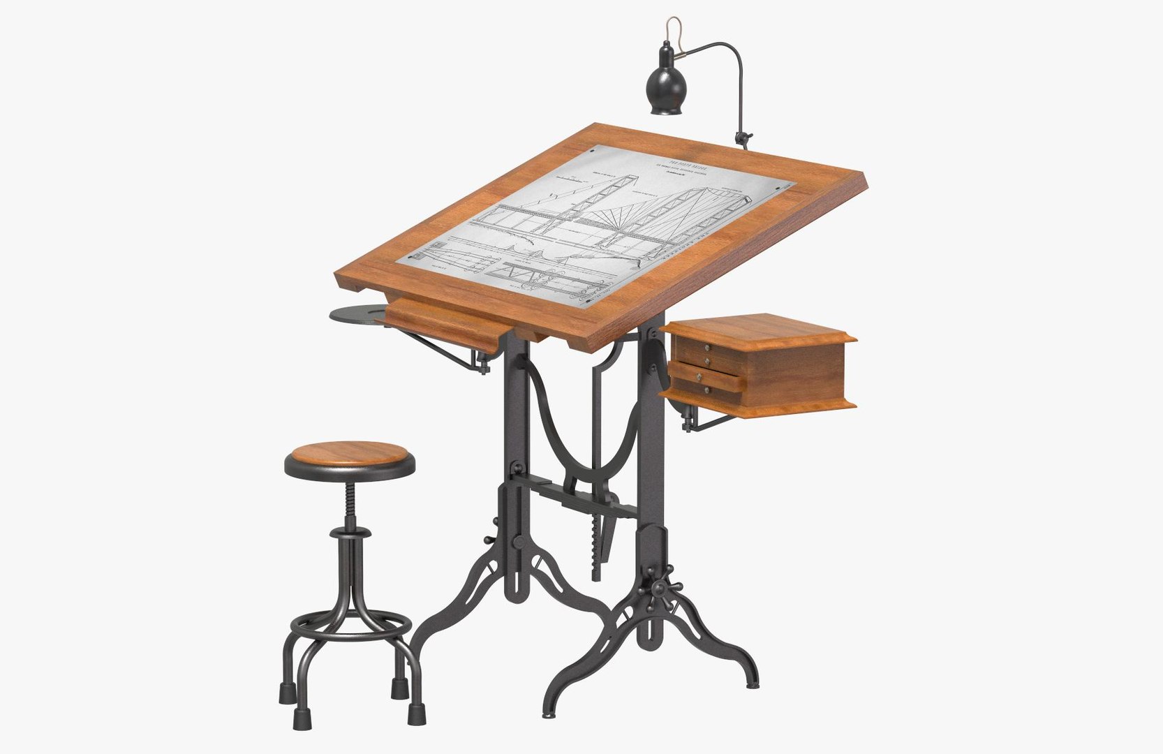 3D Antique Drafting Table https://p.turbosquid.com/ts-thumb/uh/o3Sisx/Ad/draftingtable_03/jpg/1764672377/1920x1080/fit_q87/7dd8279dc60cb6e85e7a843ff89fb2f65920ddbe/draftingtable_03.jpg