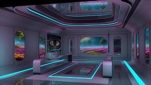 3D Sci Fi Room model
