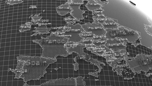 Modelo 3d Globo De La Tierra Geopolítico Nombrado Turbosquid 1451352 5989