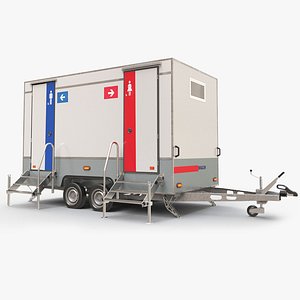 toilet trailer 3D model