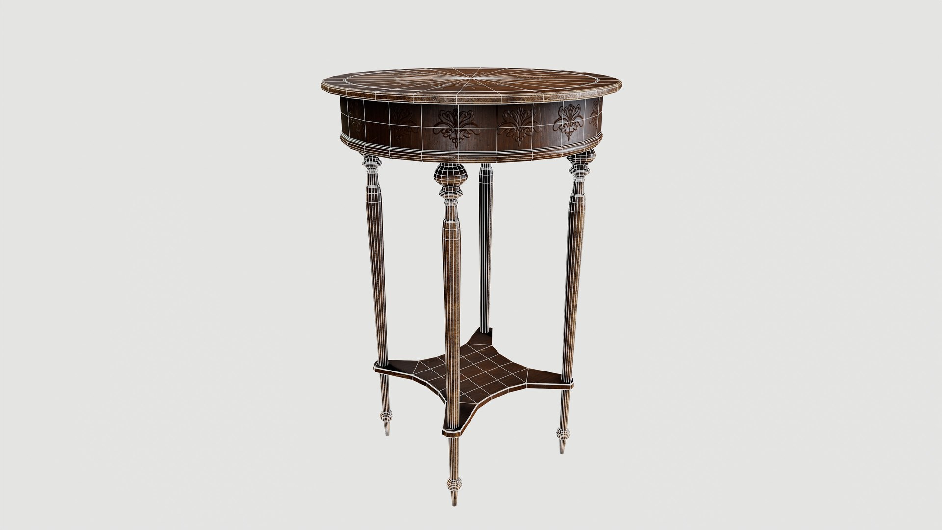 Round Table 3D Model - TurboSquid 2411090