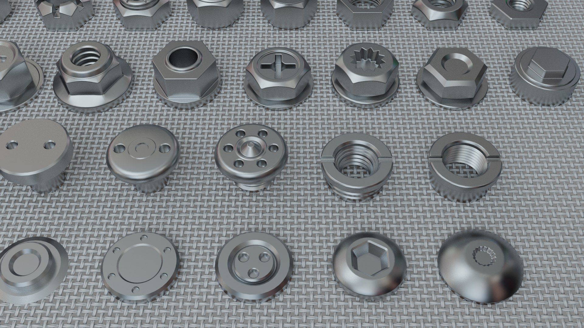 Bolts Collection - 108 pieces model https://p.turbosquid.com/ts-thumb/ui/6UJHzW/FJ/image_5/jpg/1634031064/1920x1080/fit_q87/8565e91e037a8802b9ea56e7ea58539bfebc8e1b/image_5.jpg