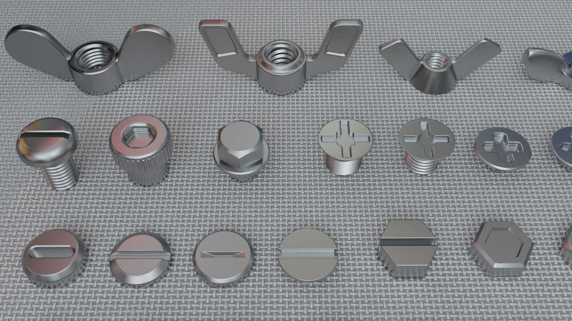 Bolts Collection - 108 pieces model https://p.turbosquid.com/ts-thumb/ui/6UJHzW/fc/image_9/jpg/1634031068/1920x1080/fit_q87/d824845c56945478efa2146937a0af4f29a26b09/image_9.jpg