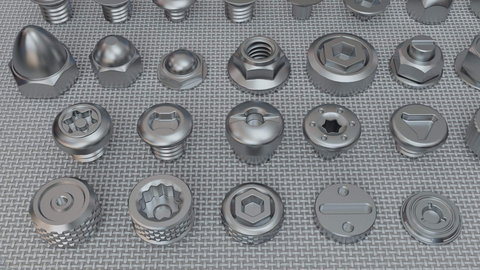 Bolts Collection - 108 pieces model https://p.turbosquid.com/ts-thumb/ui/6UJHzW/yC/image_3/jpg/1634031064/1920x1080/fit_q87/a4624f55ddaac2ac6e10ddbe6754a238fa015971/image_3.jpg