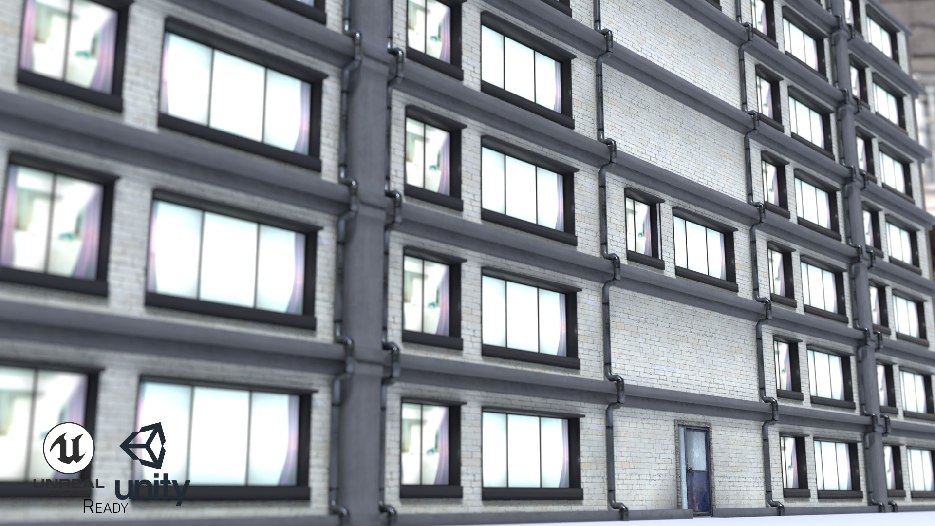 Set Building Asset Unity Model - TurboSquid 1306222