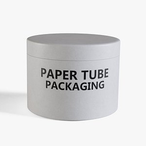 3D White Paper Tube 8