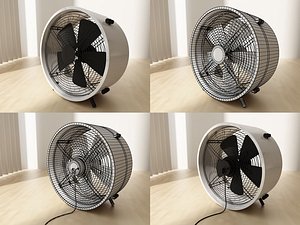 floor fan 3d 3ds