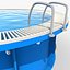 3d garden swimming pool model