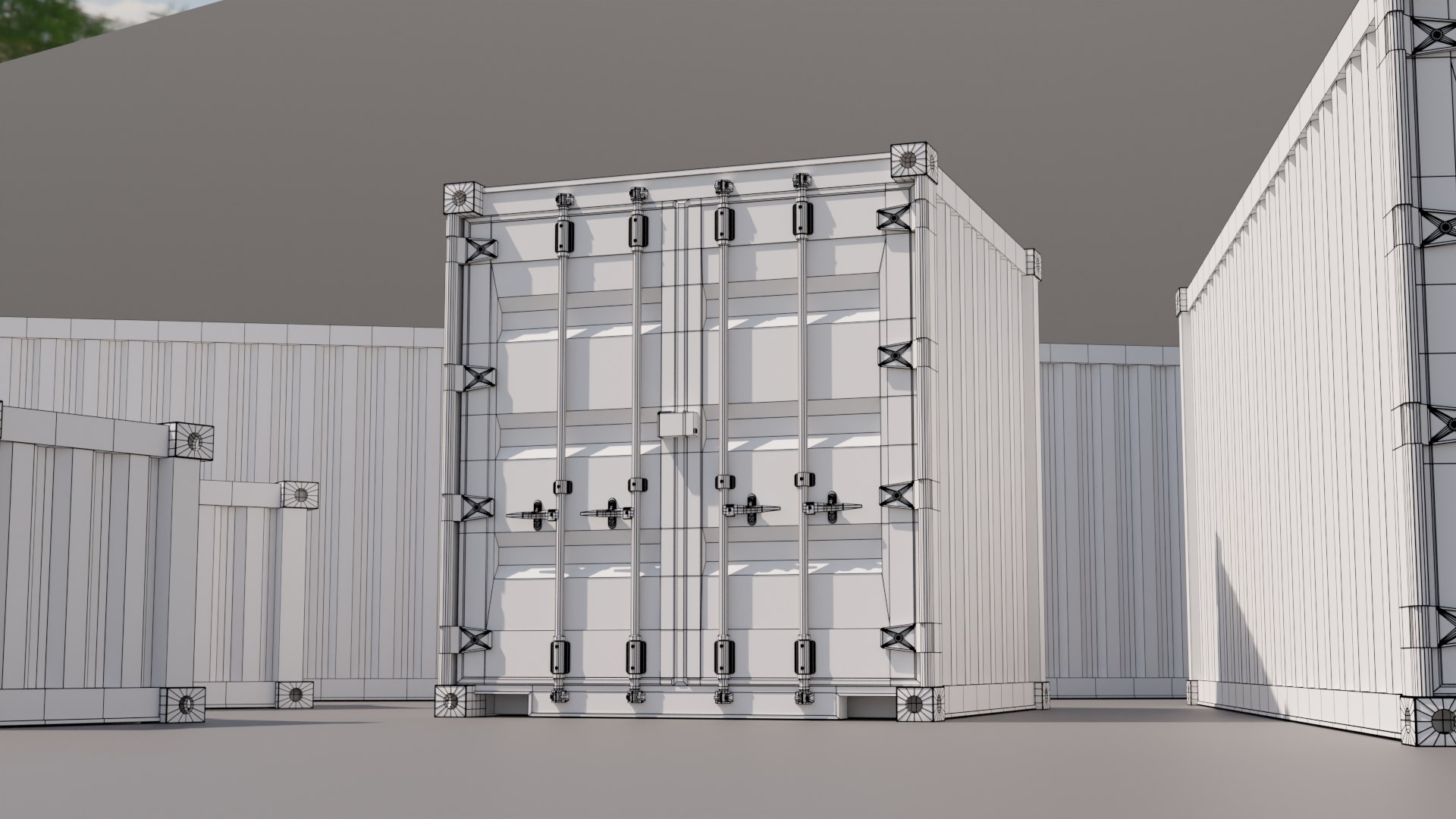 3D Containers - 5 Sizes - Blue Model - TurboSquid 2112490