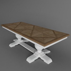 3d dining table x model