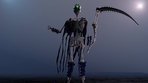 Lord of Undead low poly fantasy game character
