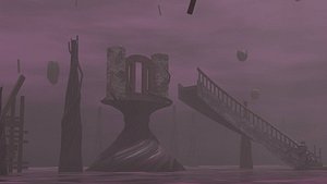 3D Vecna Mindscape - low poly scene