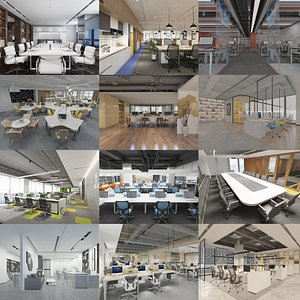 3D 24 Administration Offices - 2020 - Big Bundle 01
