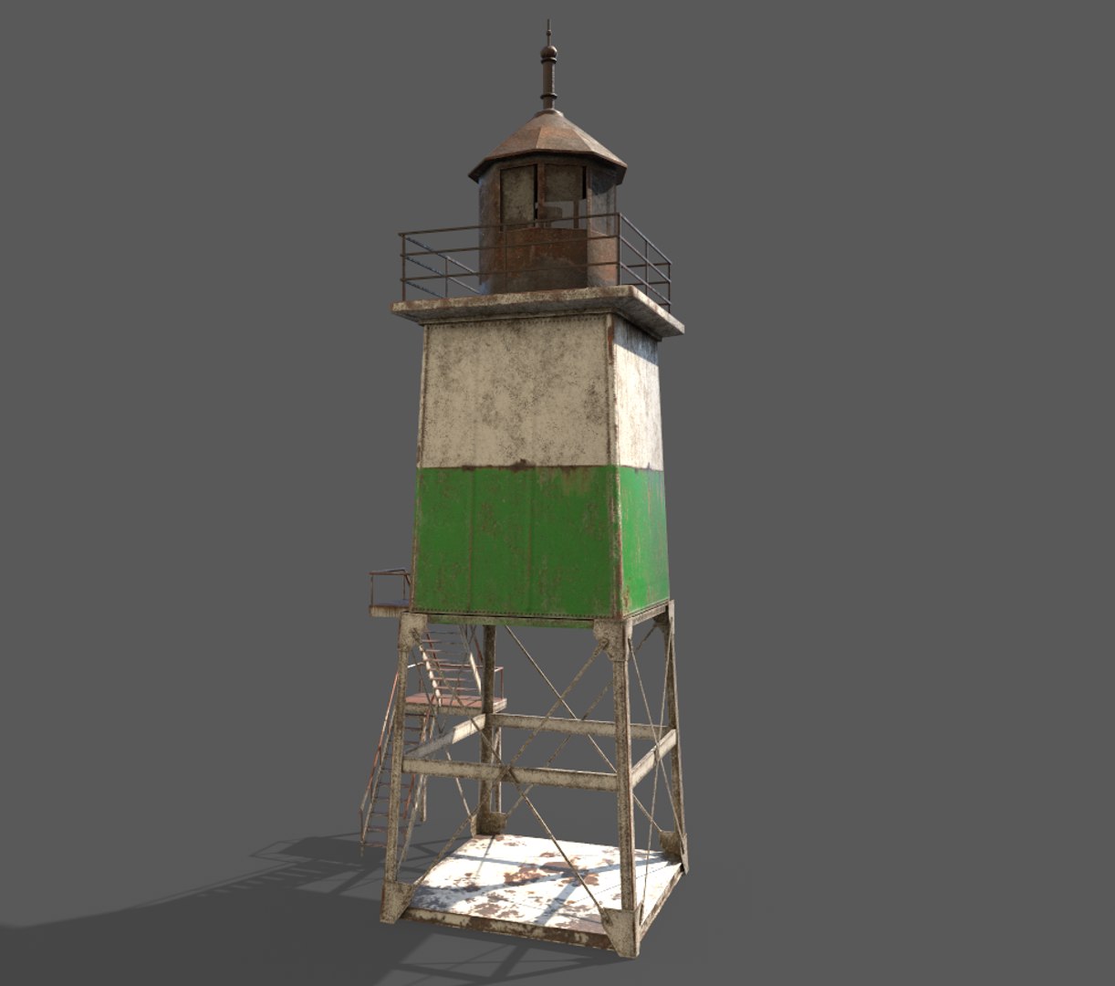 Metal lighthouse 3D model - TurboSquid 1678566