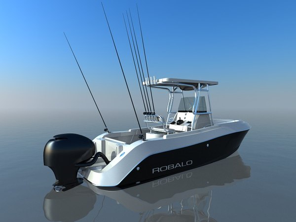 robalo fishing boat 3d model
