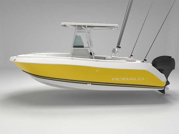 robalo fishing boat 3d model