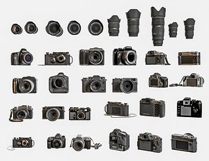 3D Digital Cameras Collection Lens Mirrorless Digital Camera