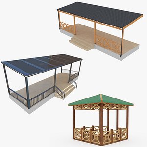 Wooden and Aluminum Veranda - Pergola Collection model