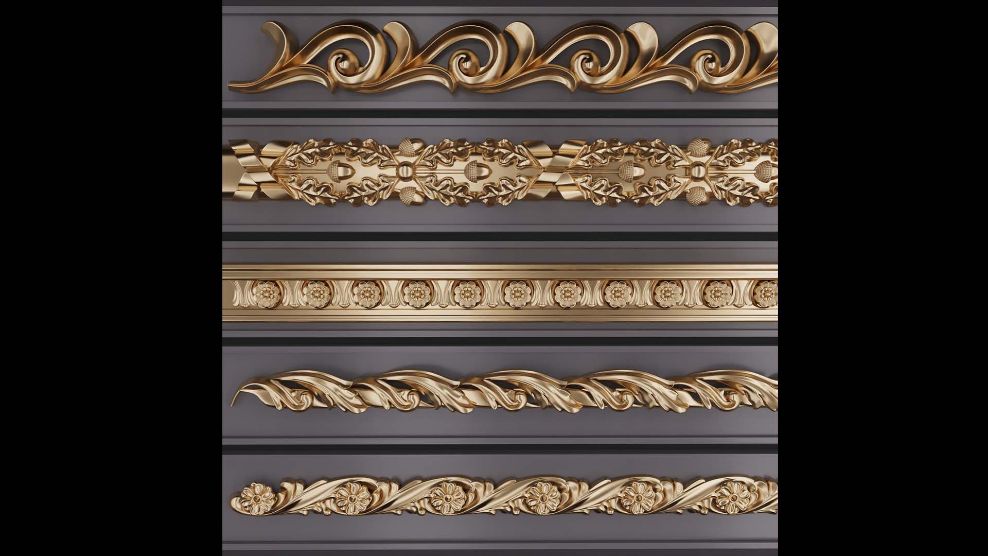 3D Trim Ornament 116 model - TurboSquid 1897439