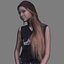 Julia Casual Sitting - 3D menschliches Modell