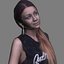 Julia Casual Sitting - 3D menschliches Modell