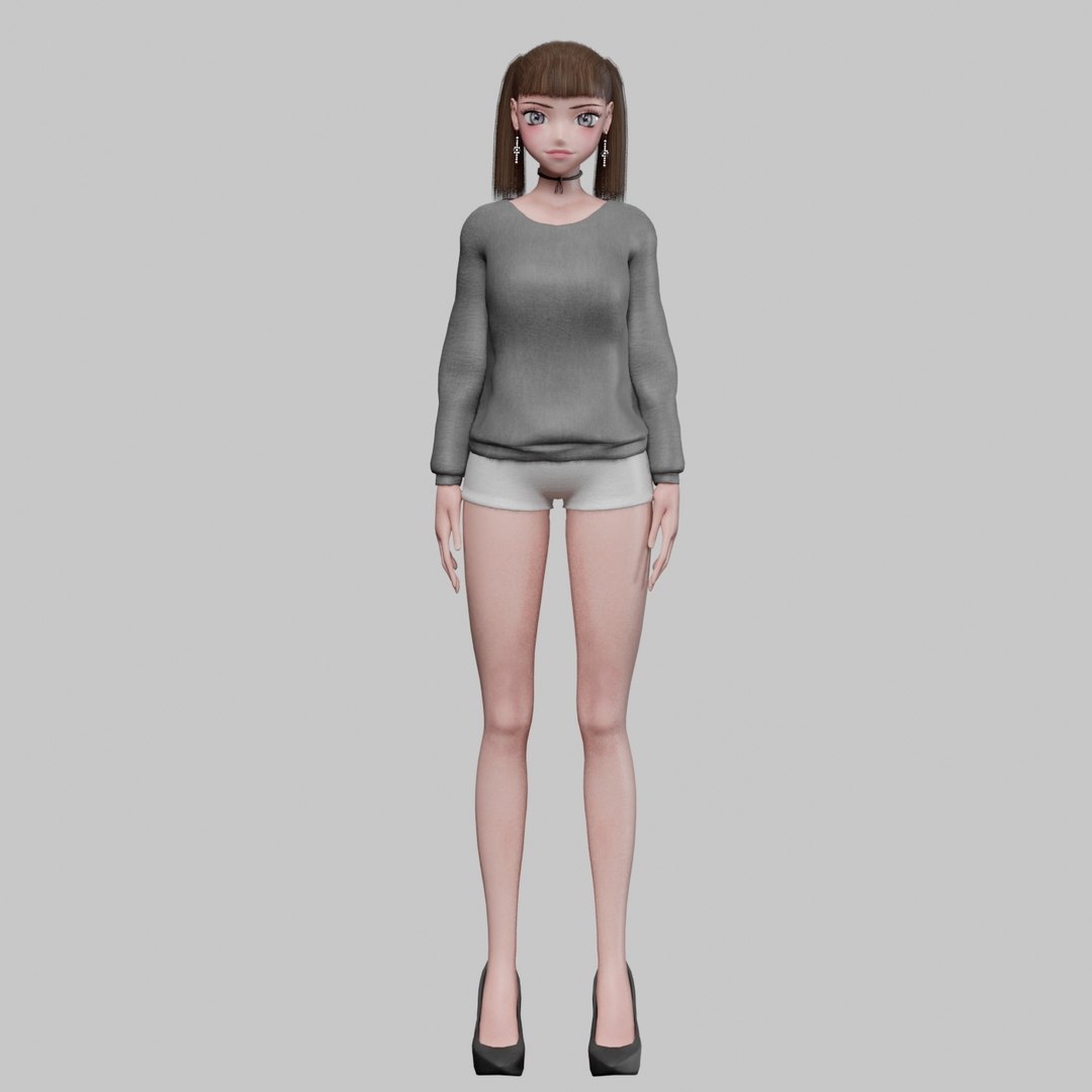 3D Basic Beautiful Girl V22792 - TurboSquid 2272495