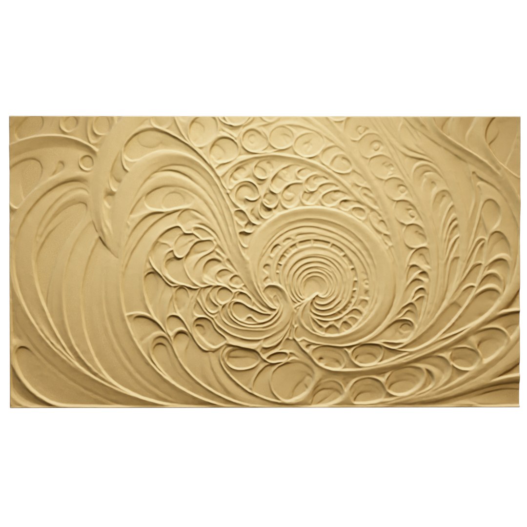 Modern Panel Wall Decor Set Relief Stl Mural CNC 191 3D Model ...