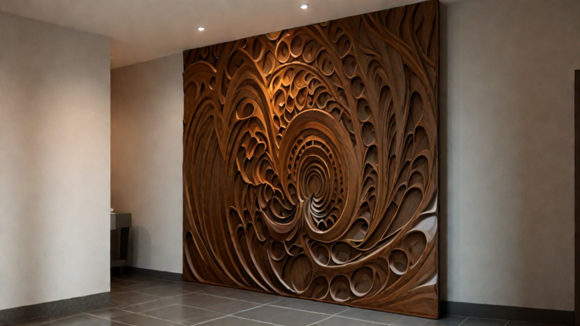 Modern Panel Wall Decor Set Relief Stl Mural CNC 191 3D Model ...