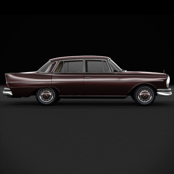 1965 classic w111 fintail 3d model