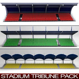 3d pack stadium seating tribunes