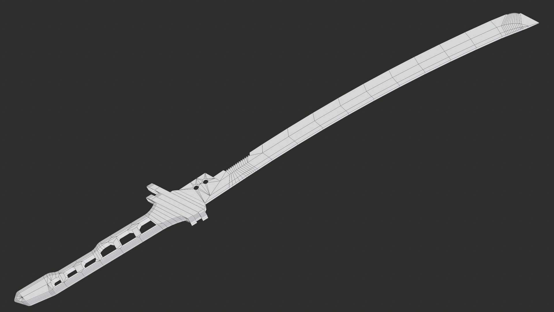 Sci-Fi Katana PBR 3D Model - TurboSquid 1995836