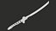 Sci-Fi Katana PBR 3D model