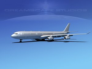 3d model airline a340-600 airbus a340