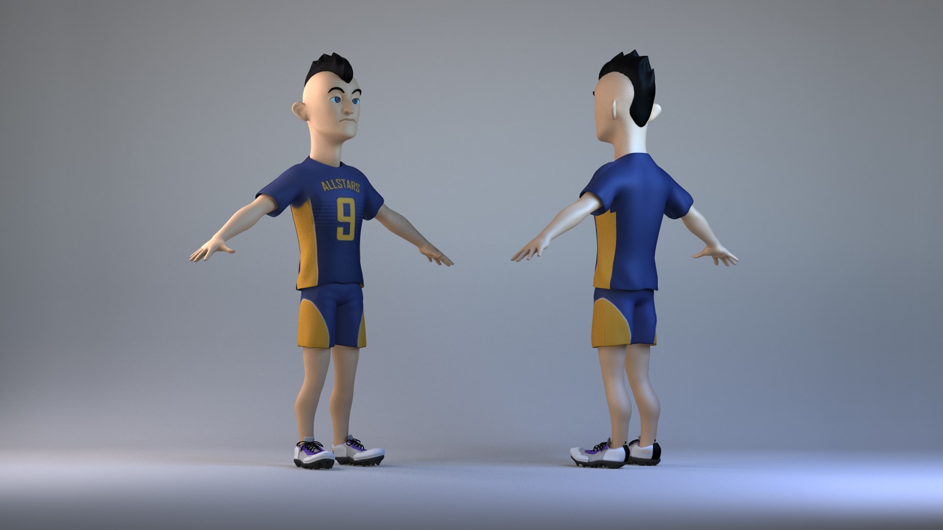Male Players Athletes Characters 3D Model - TurboSquid 1711792