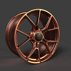 3D Rim multi spoke pattern V005 model