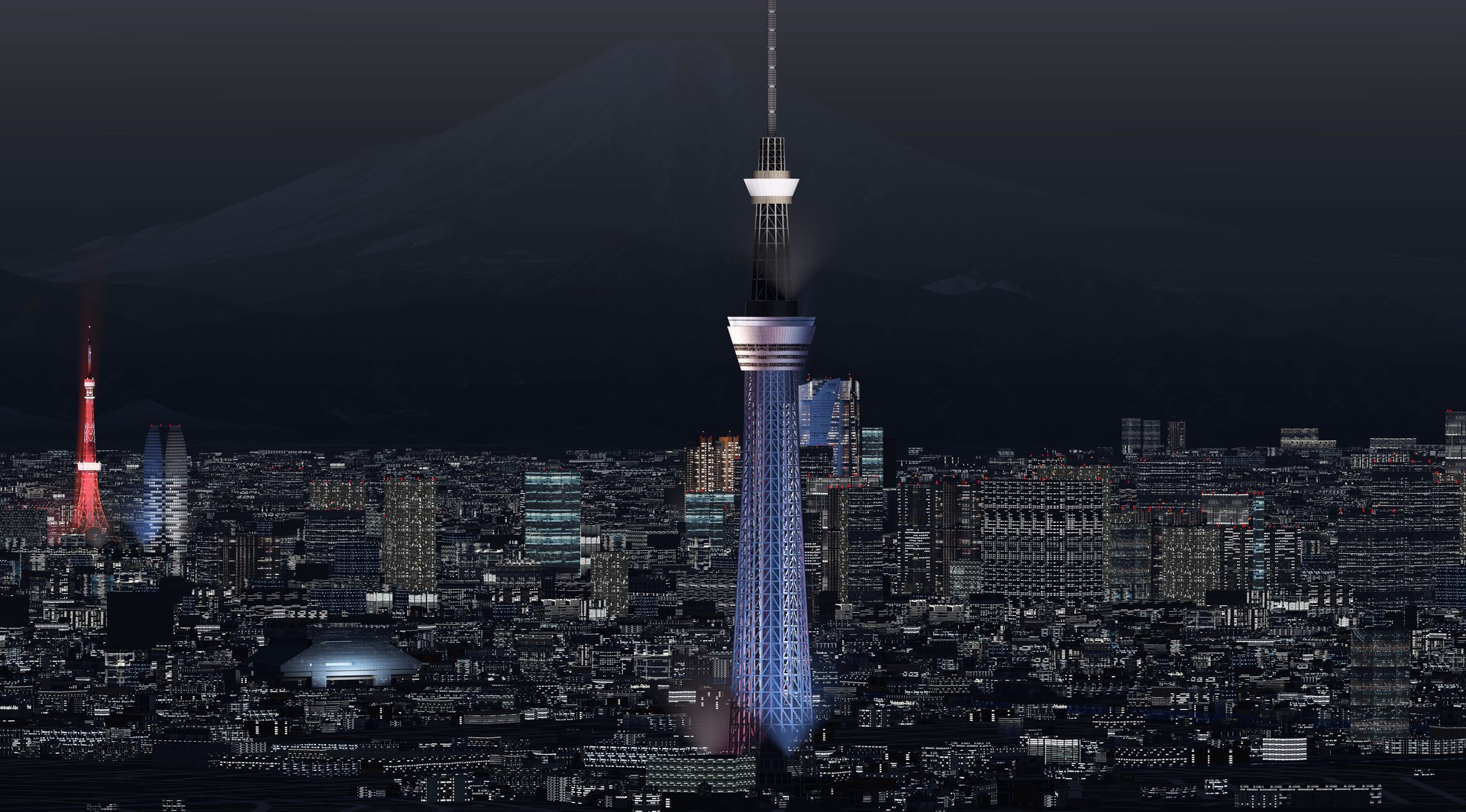 Tokyo And Fuji Night 3D Model TurboSquid 1769120