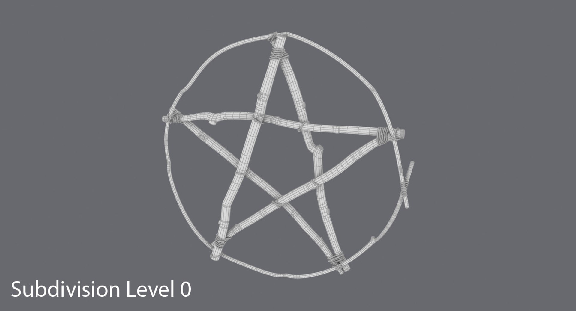 3D twigpentagram model TurboSquid 1155445