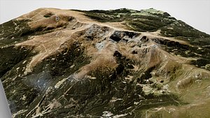 Mountain landscape The Zirbitzkogel Seetal Alps in Austria 3D model