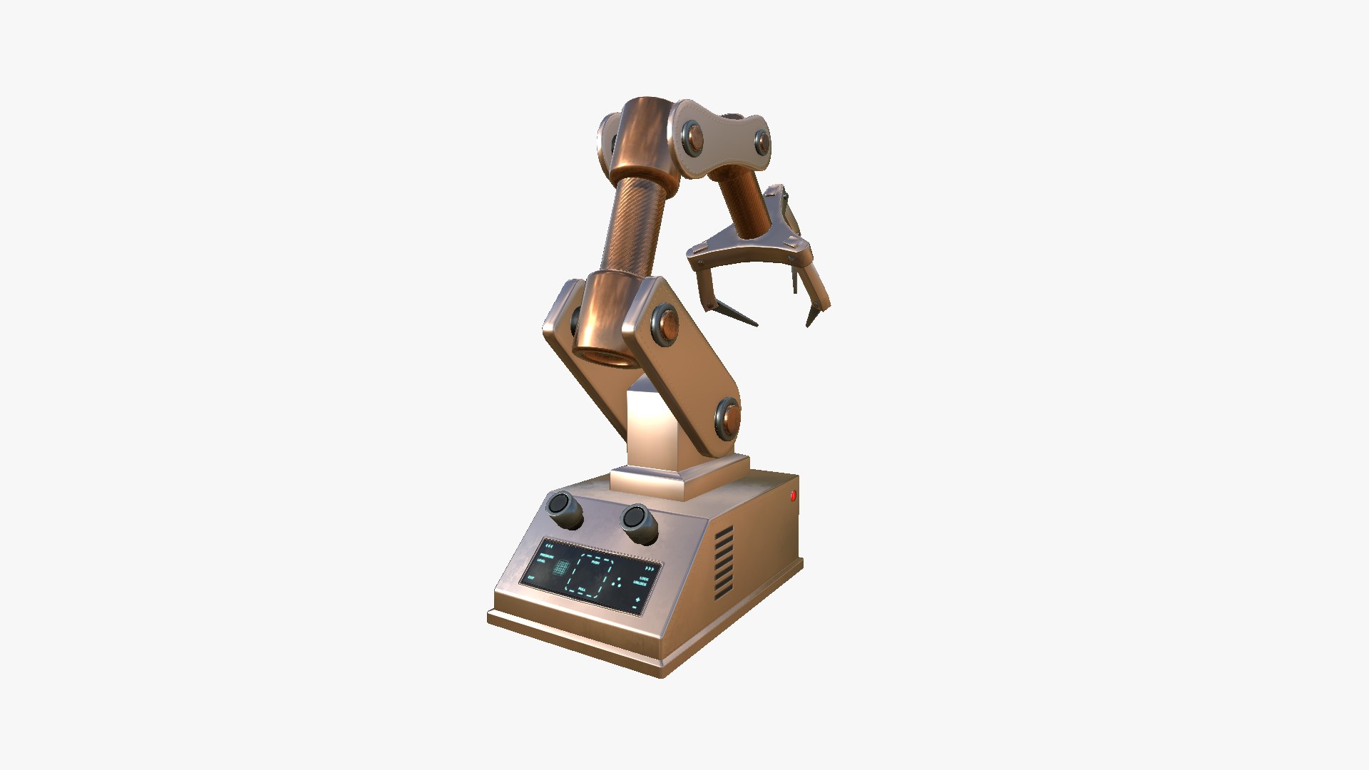 Robotic Hand A10 Copper - Machinery Industrial Design model ...