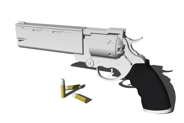 revolver trigun 3d max