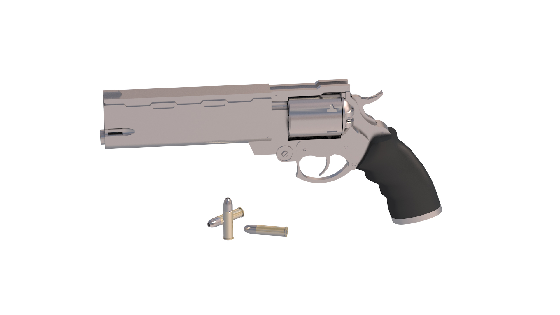 revolver trigun 3d max
