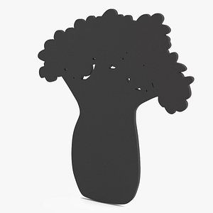 Baobab Silhouette 3D model