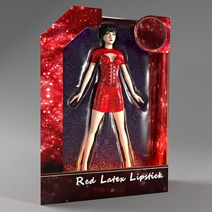 woman latex 3d blend