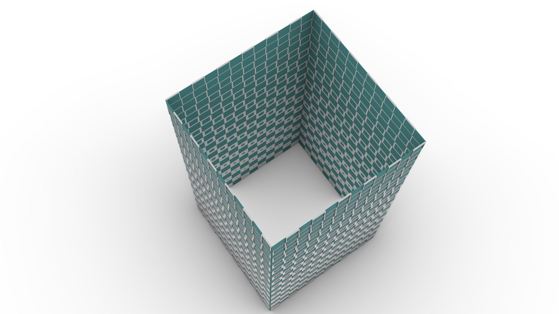 3D Model Parametric Square Pattern Cube - TurboSquid 2344952