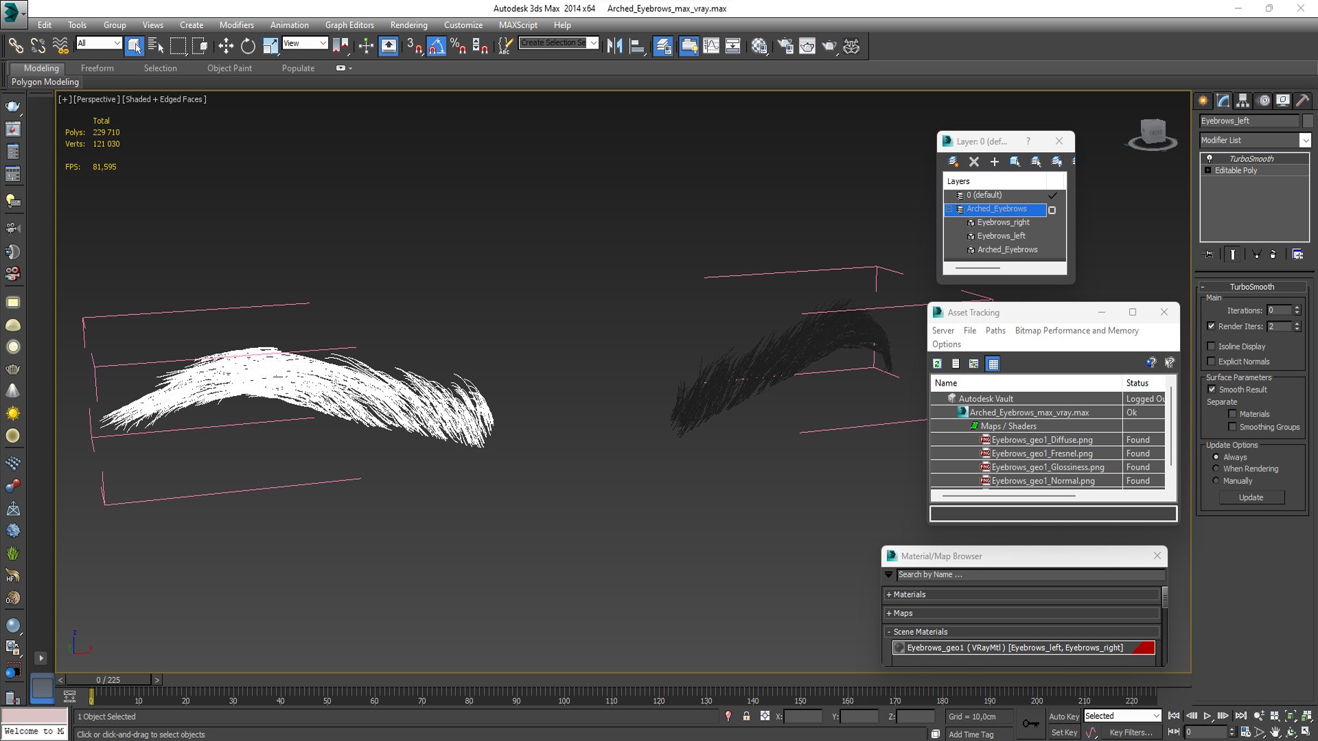 Arched Eyebrows Model - TurboSquid 2213146
