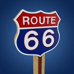 Route 66 Road Sign
