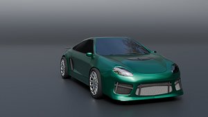 3D Modern Sports Coupe Concept Car Game Ready
