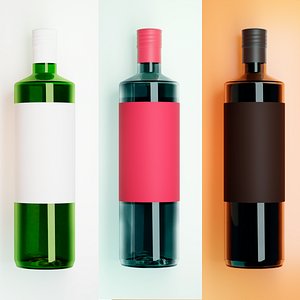 Bottle Glass Ready to Render