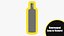 Botella de vidrio lista para renderizar