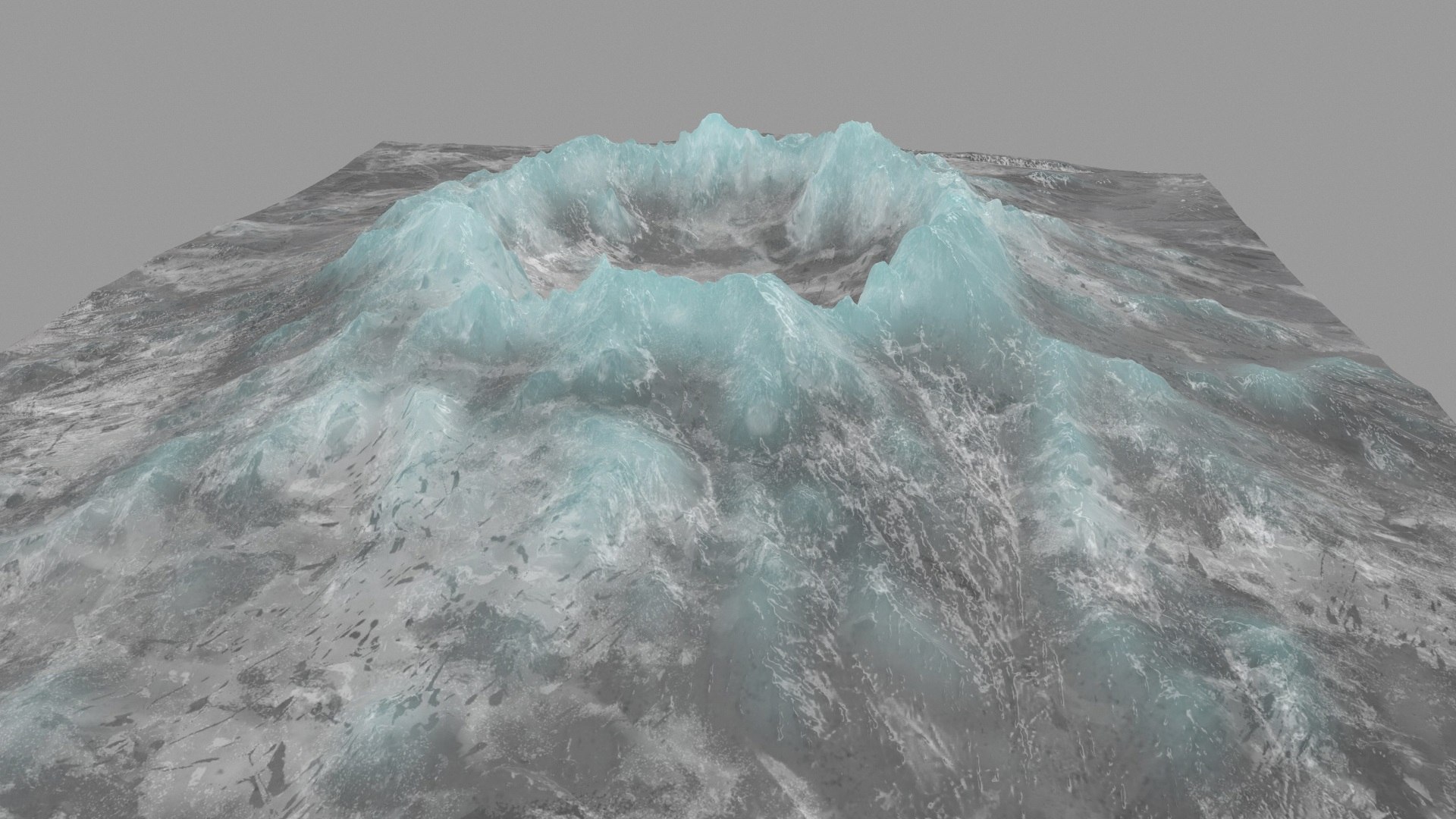 Snow volcano 3D model - TurboSquid 1187278